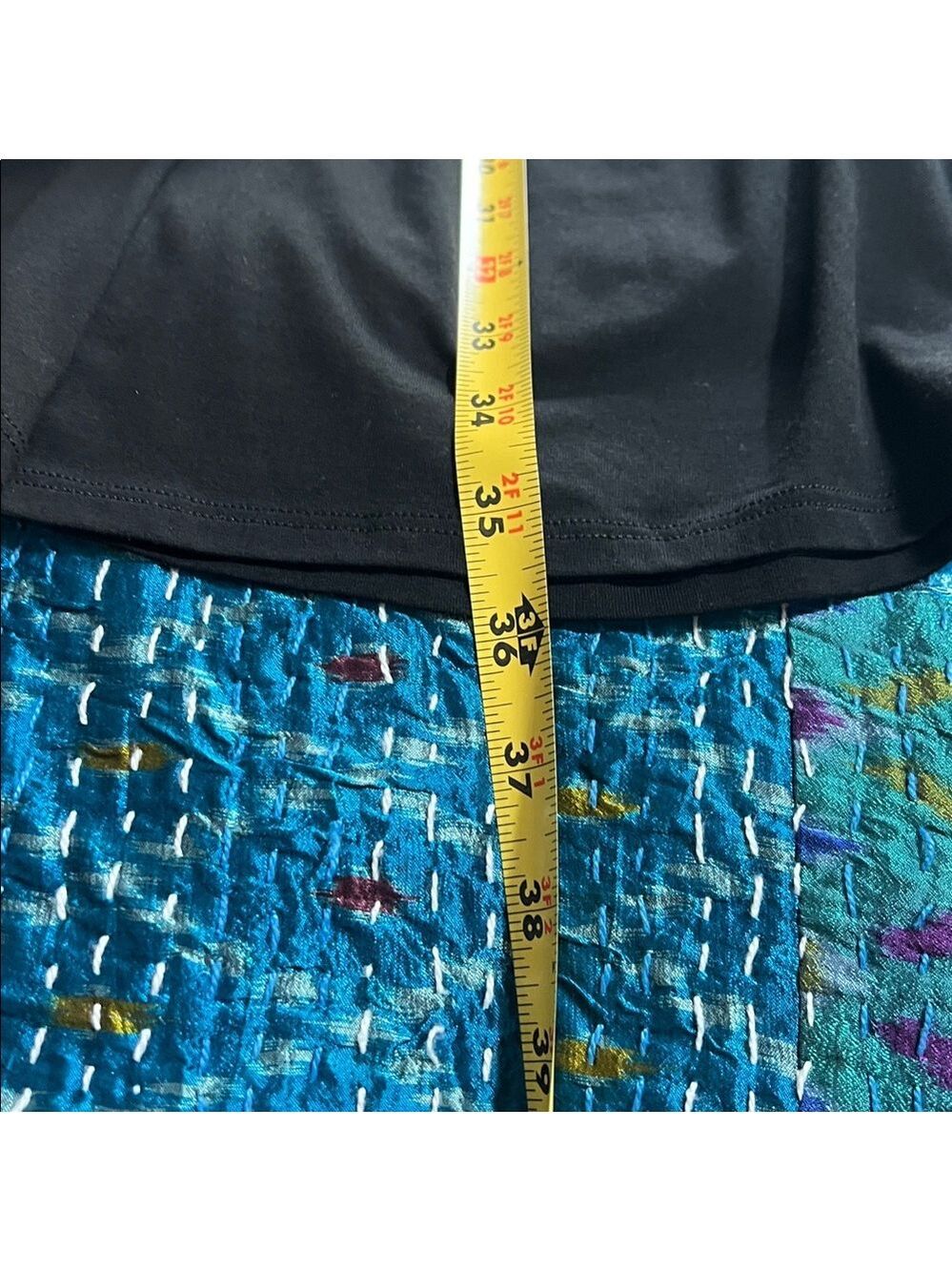 Eileen Fisher Black Midi Skirt. XL. New. Side pockets. - Picture 3 of 6